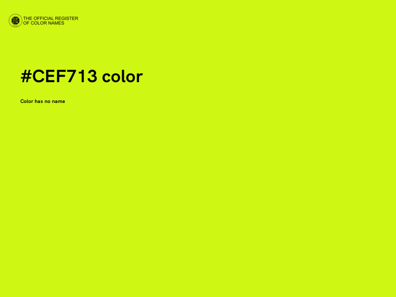 #CEF713 color image