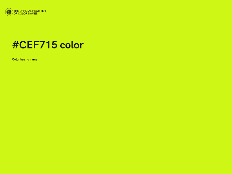 #CEF715 color image