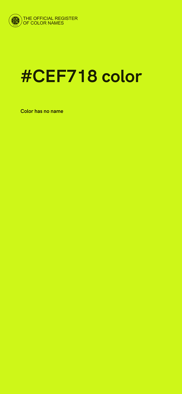 #CEF718 color image