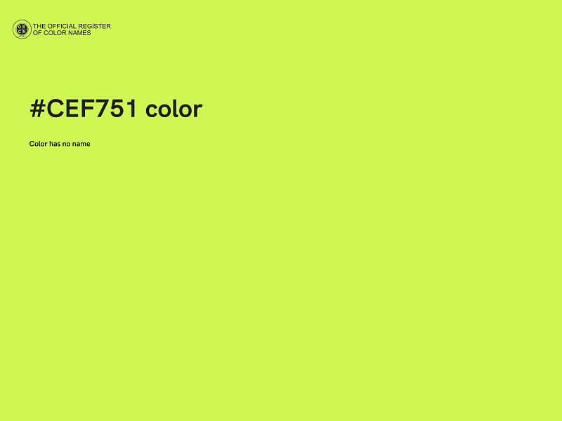 #CEF751 color image