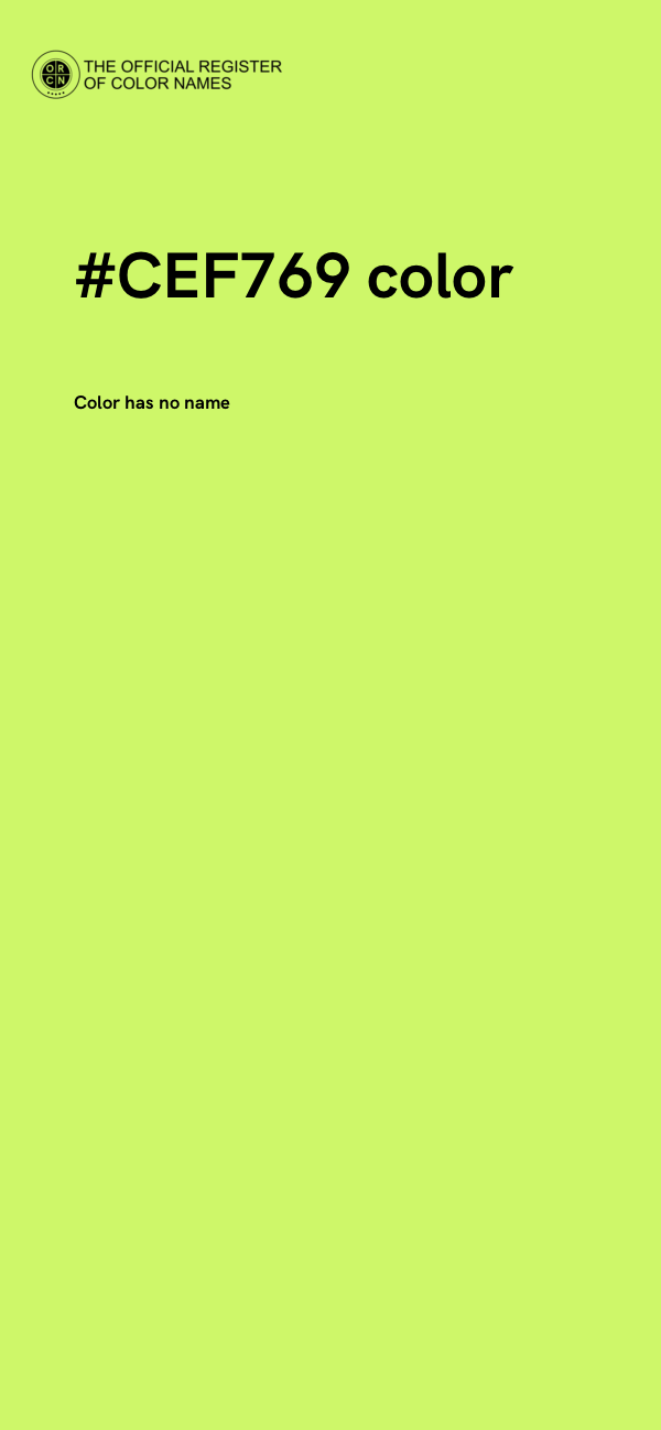 #CEF769 color image