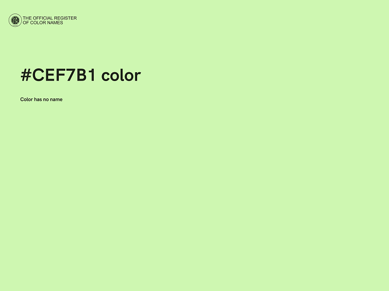 #CEF7B1 color image