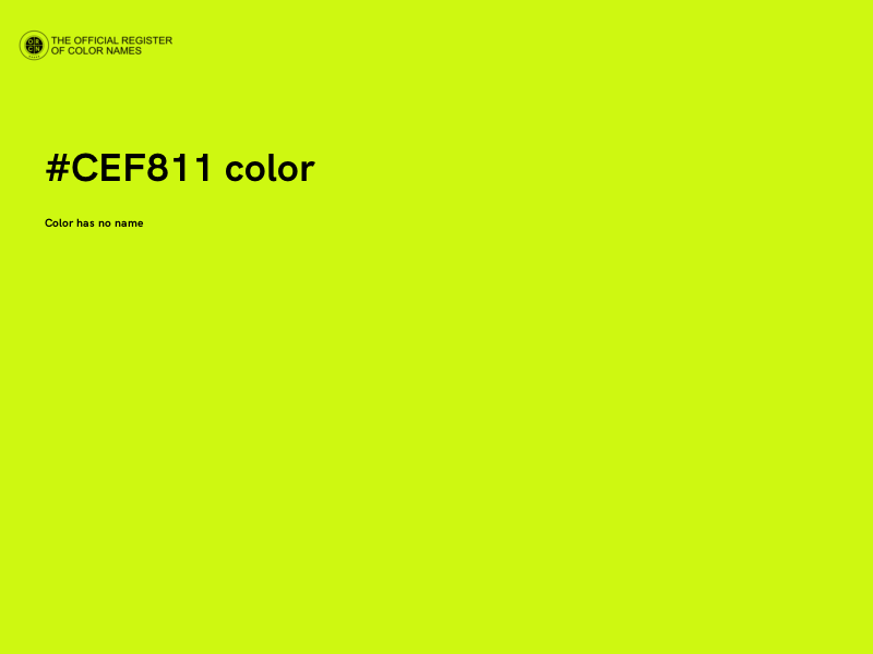 #CEF811 color image