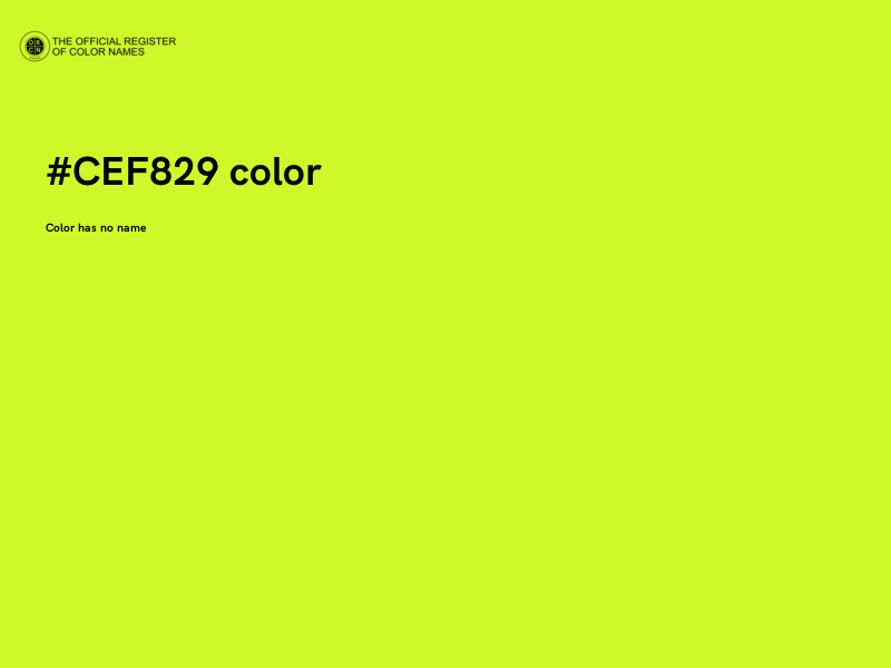 #CEF829 color image