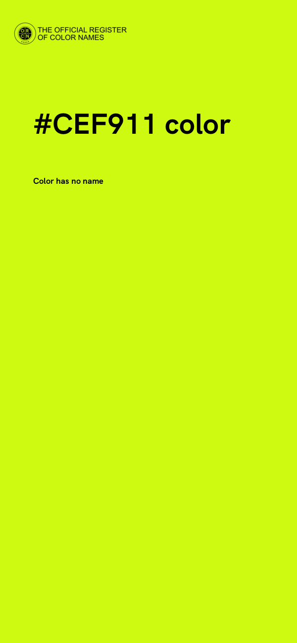 #CEF911 color image