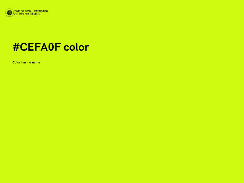#CEFA0F color image