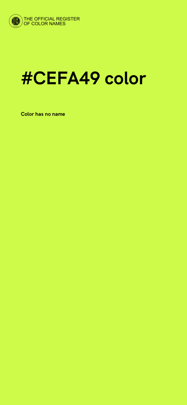 #CEFA49 color image