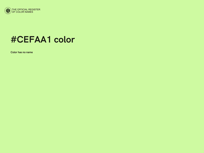 #CEFAA1 color image