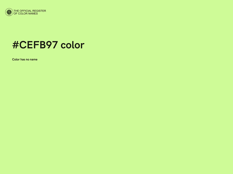 #CEFB97 color image