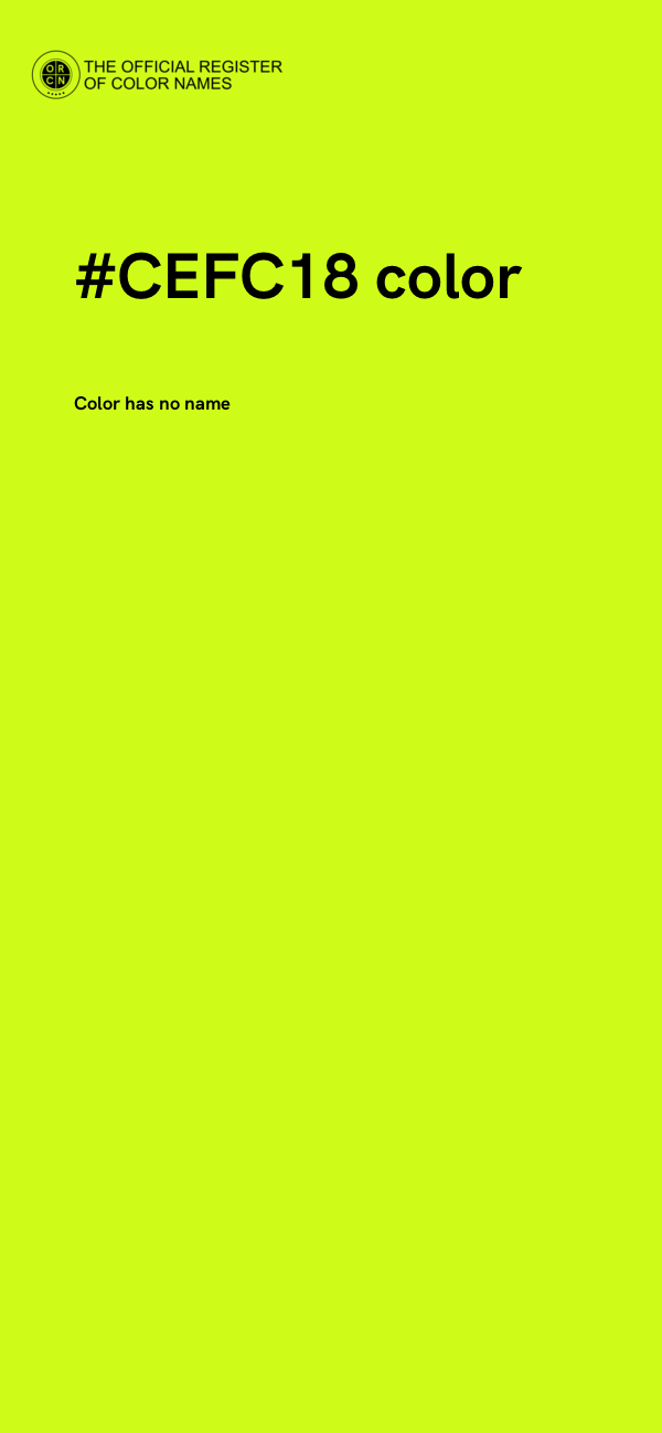 #CEFC18 color image