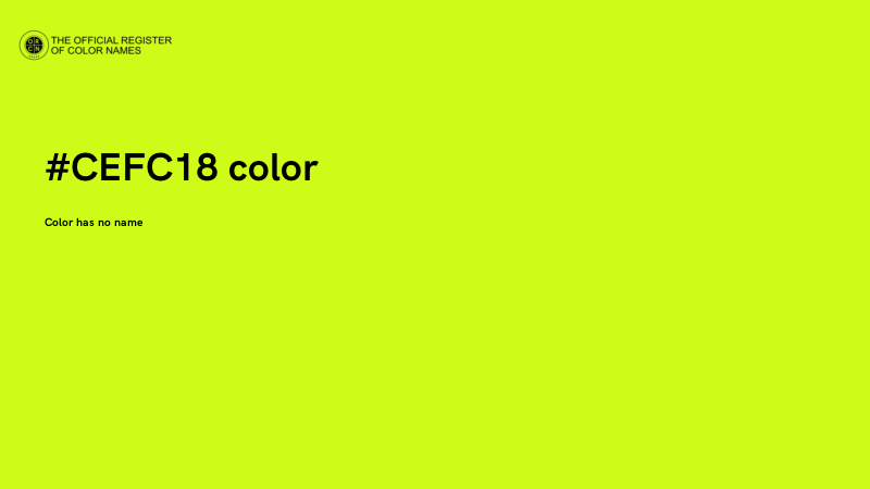 #CEFC18 color image