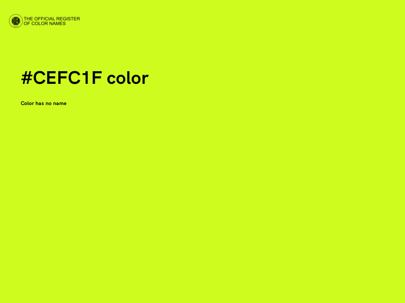 #CEFC1F color image