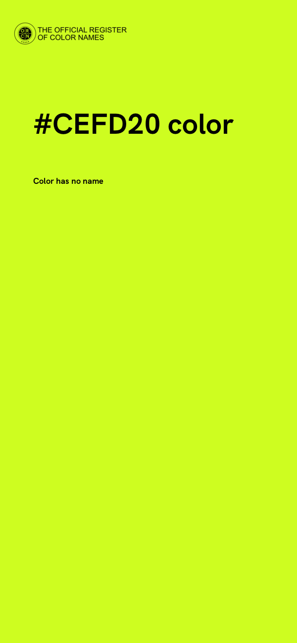 #CEFD20 color image