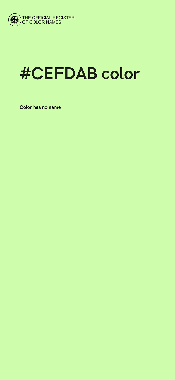 #CEFDAB color image