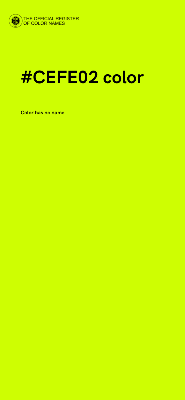 #CEFE02 color image