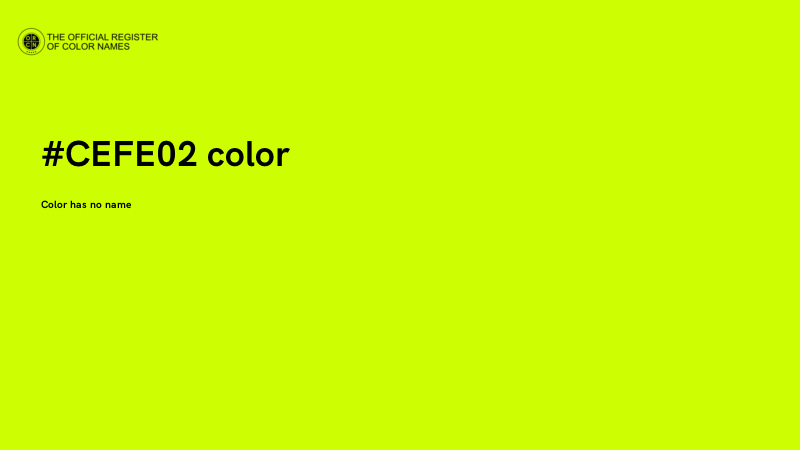 #CEFE02 color image