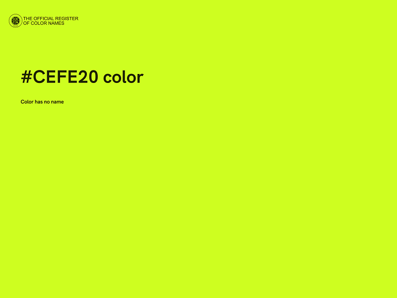 #CEFE20 color image