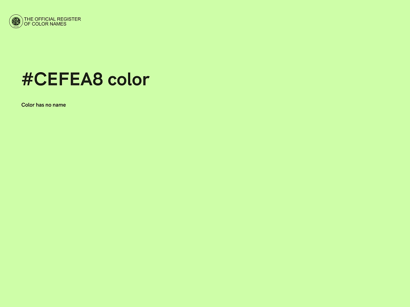 #CEFEA8 color image