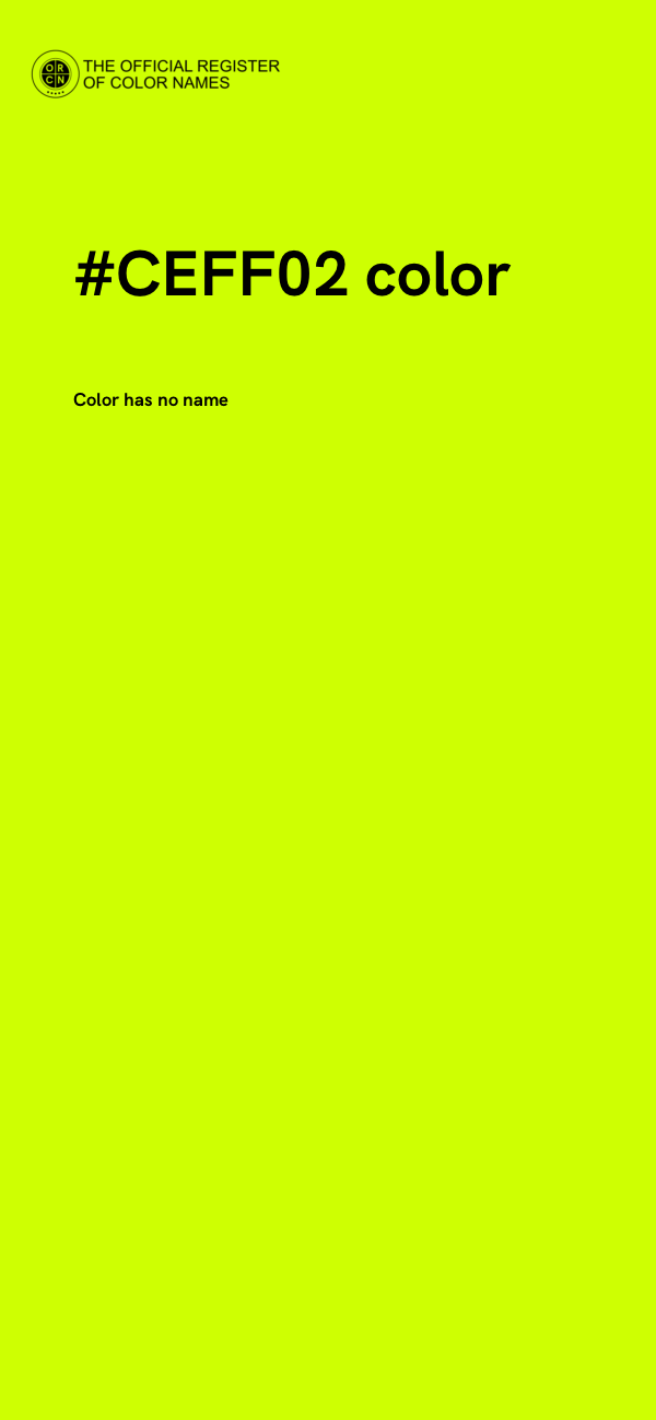#CEFF02 color image