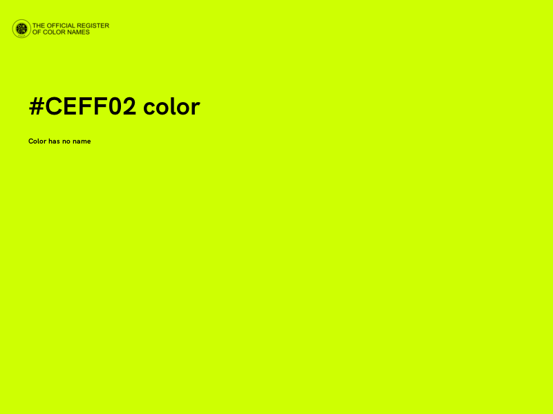 #CEFF02 color image