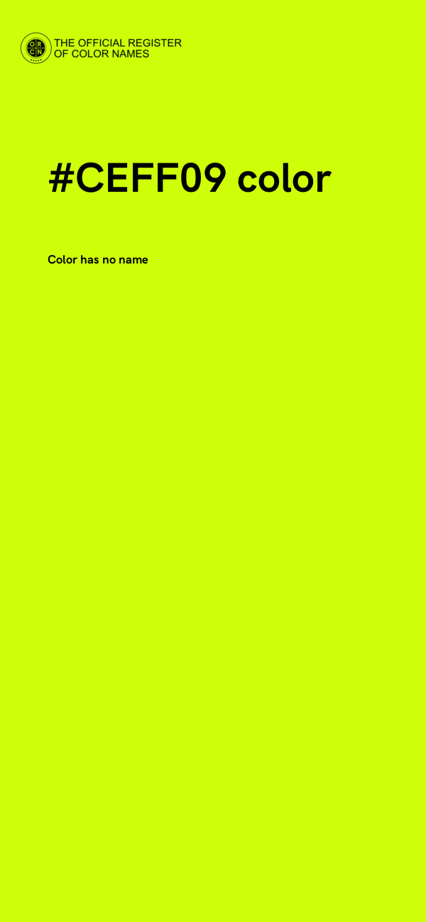 #CEFF09 color image