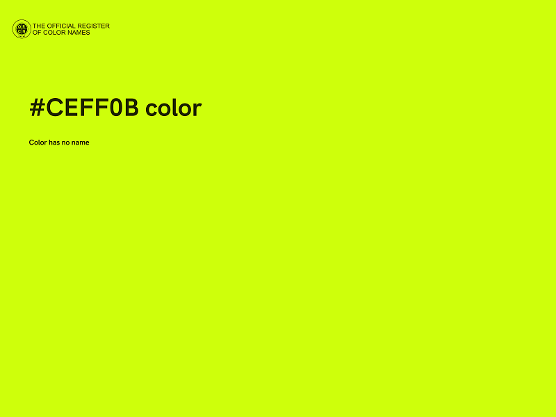 #CEFF0B color image