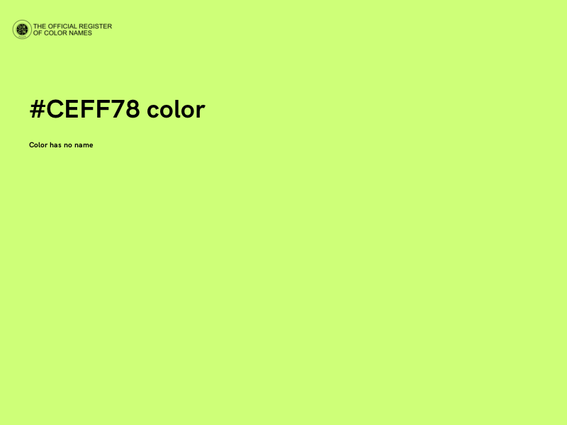 #CEFF78 color image