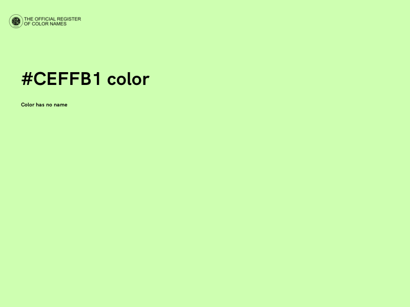 #CEFFB1 color image