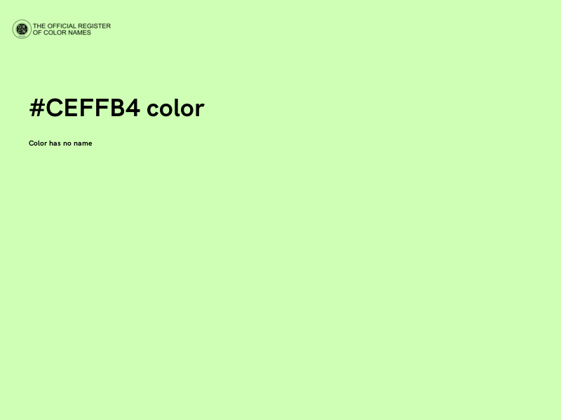 #CEFFB4 color image