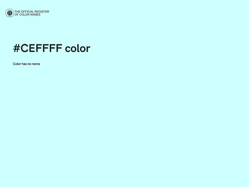 #CEFFFF color image