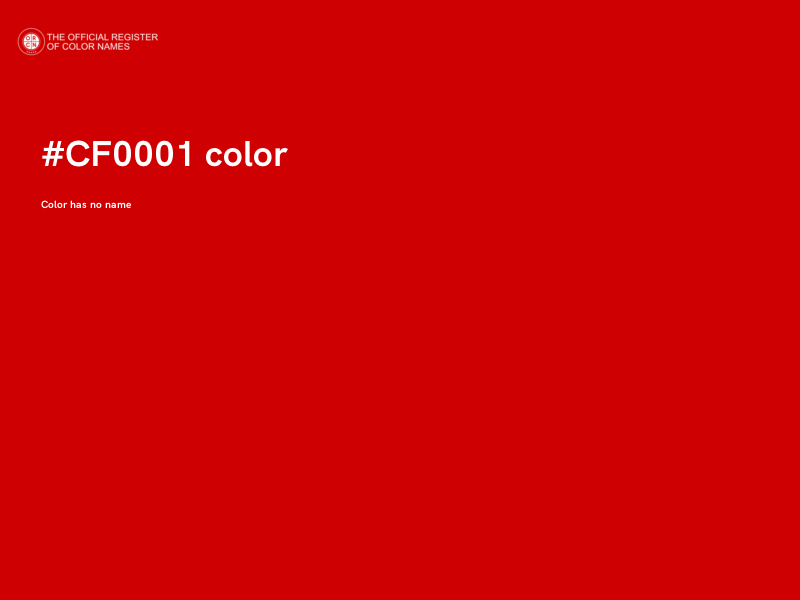 #CF0001 color image