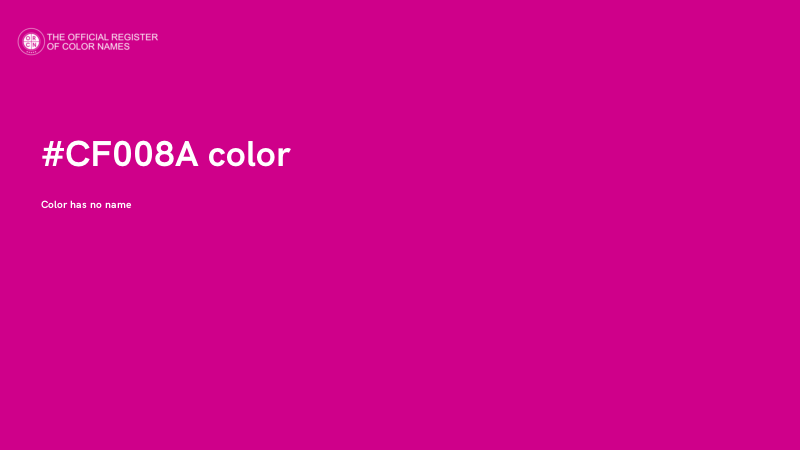#CF008A color image