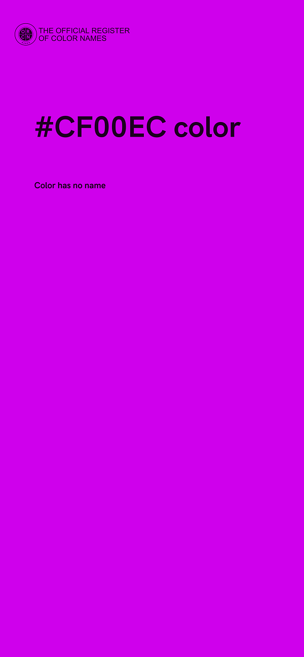 #CF00EC color image