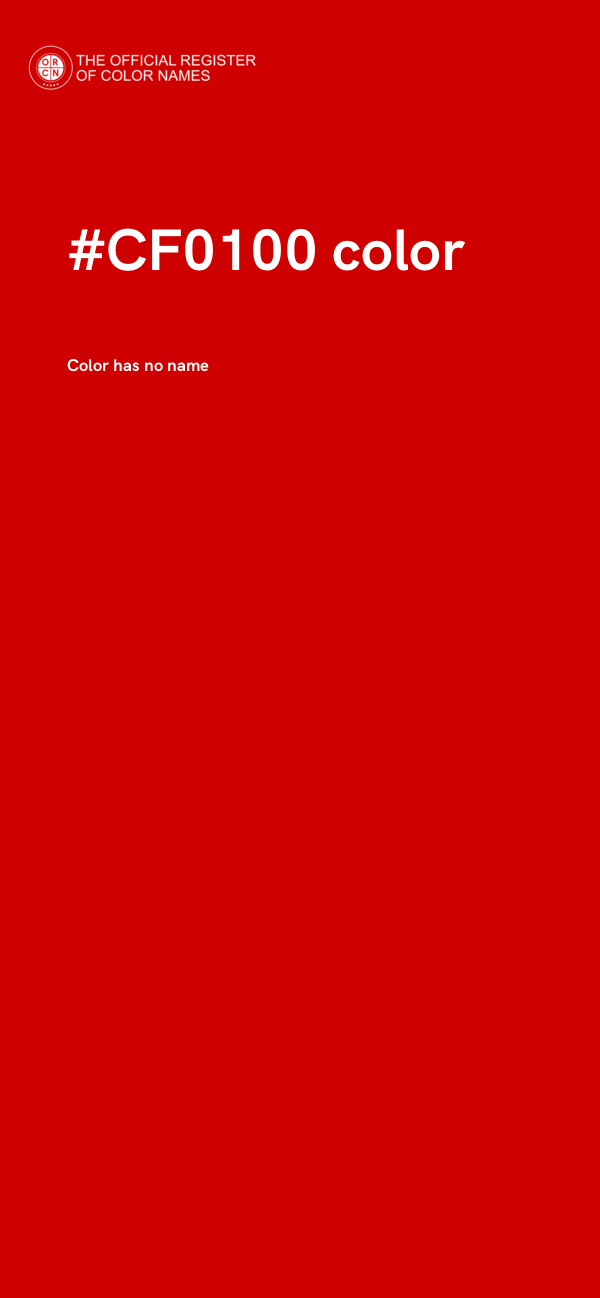#CF0100 color image