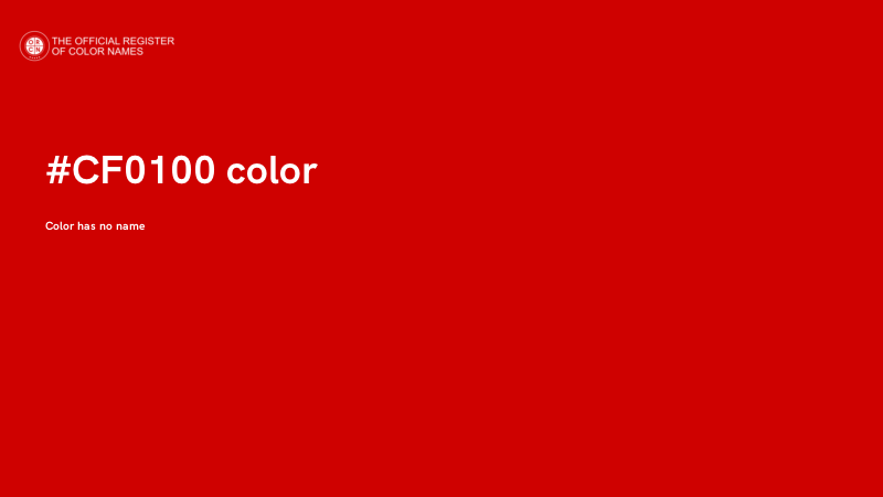 #CF0100 color image