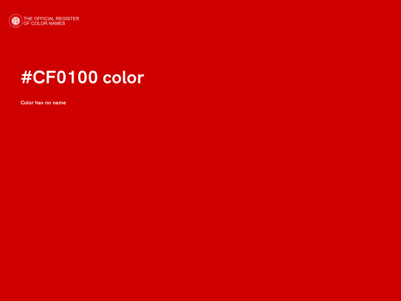 #CF0100 color image