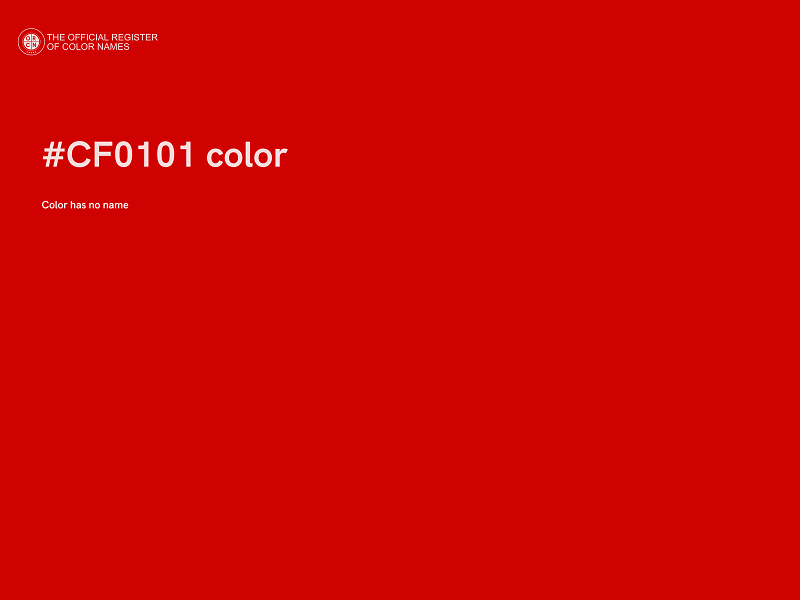 #CF0101 color image