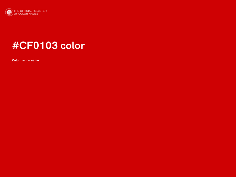 #CF0103 color image
