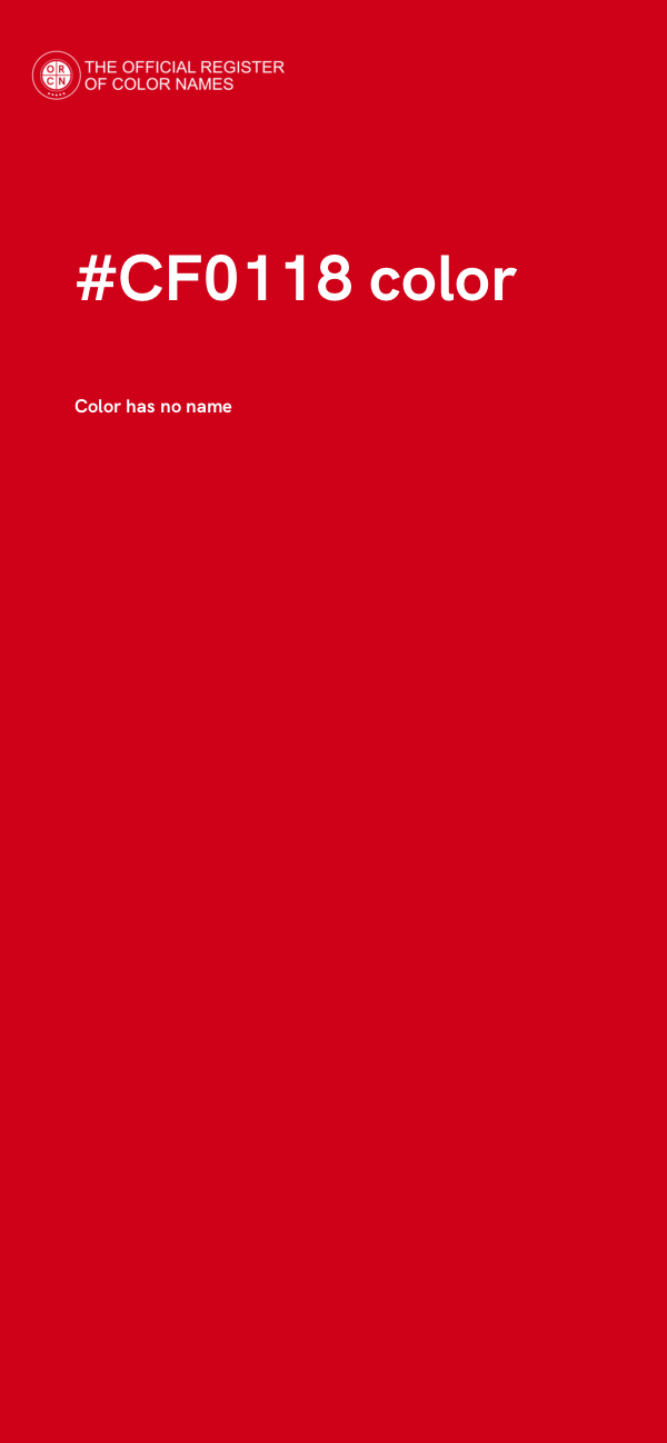 #CF0118 color image