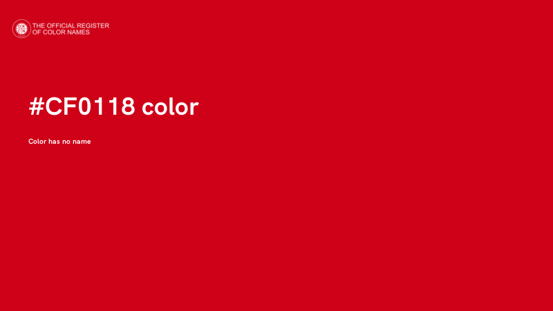#CF0118 color image