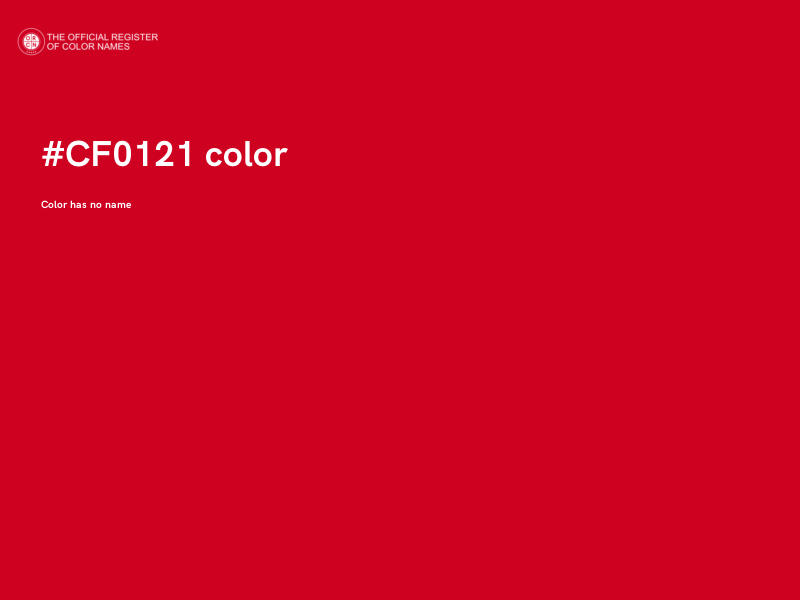 #CF0121 color image