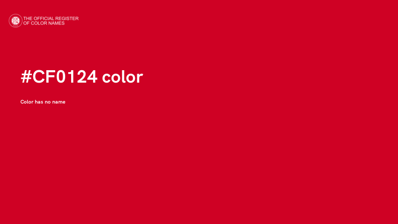 #CF0124 color image