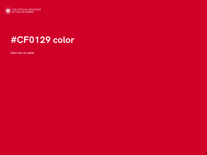 #CF0129 color image