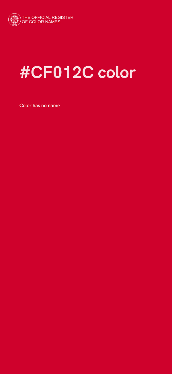 #CF012C color image