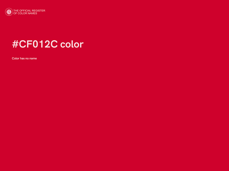 #CF012C color image