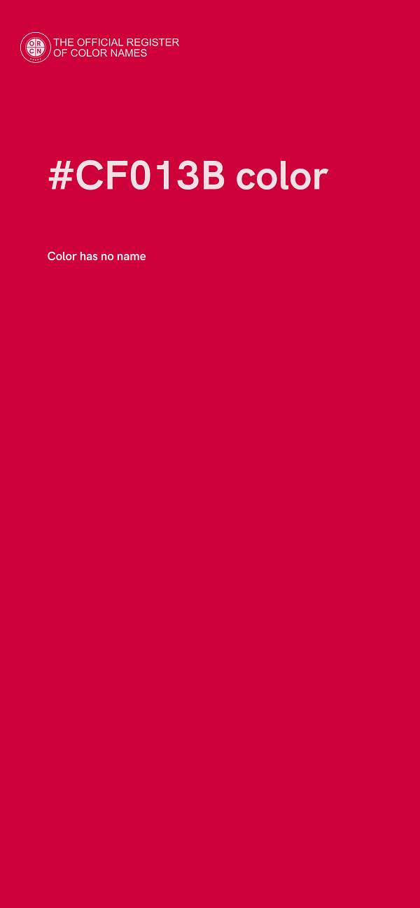 #CF013B color image