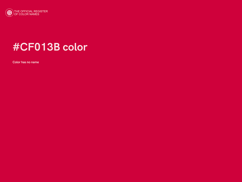 #CF013B color image