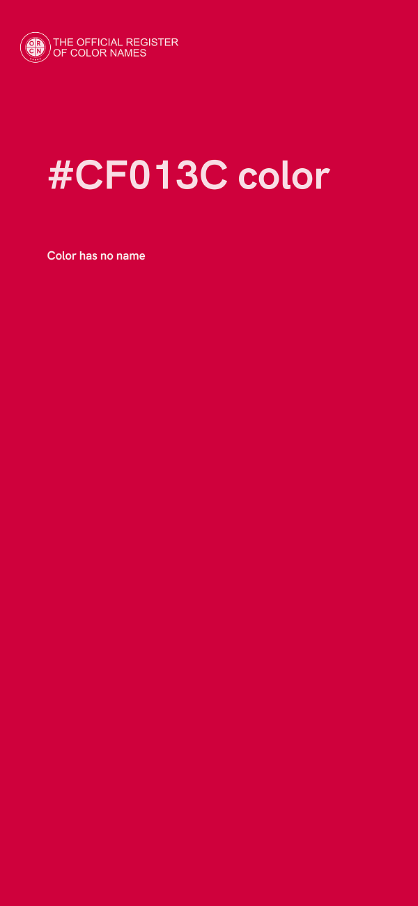 #CF013C color image