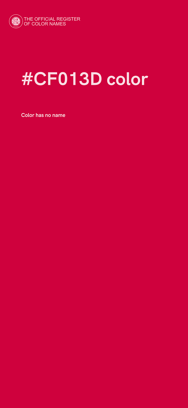 #CF013D color image