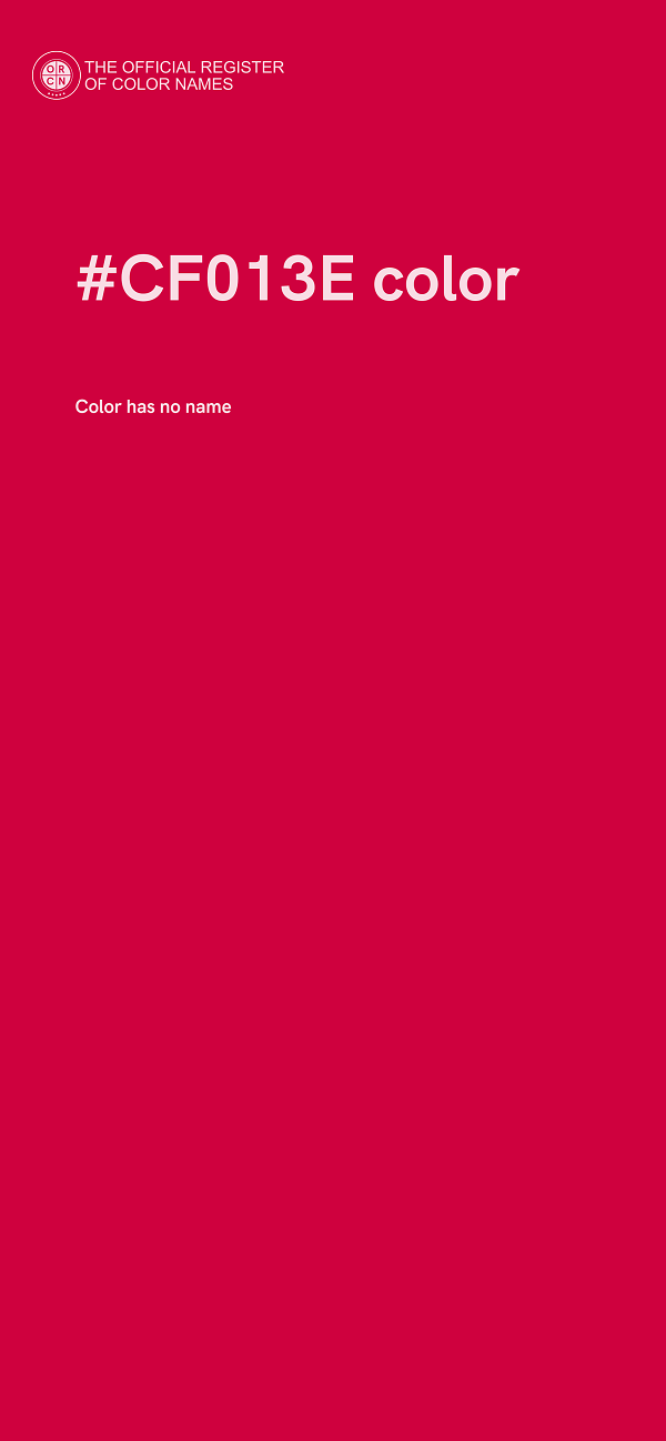 #CF013E color image